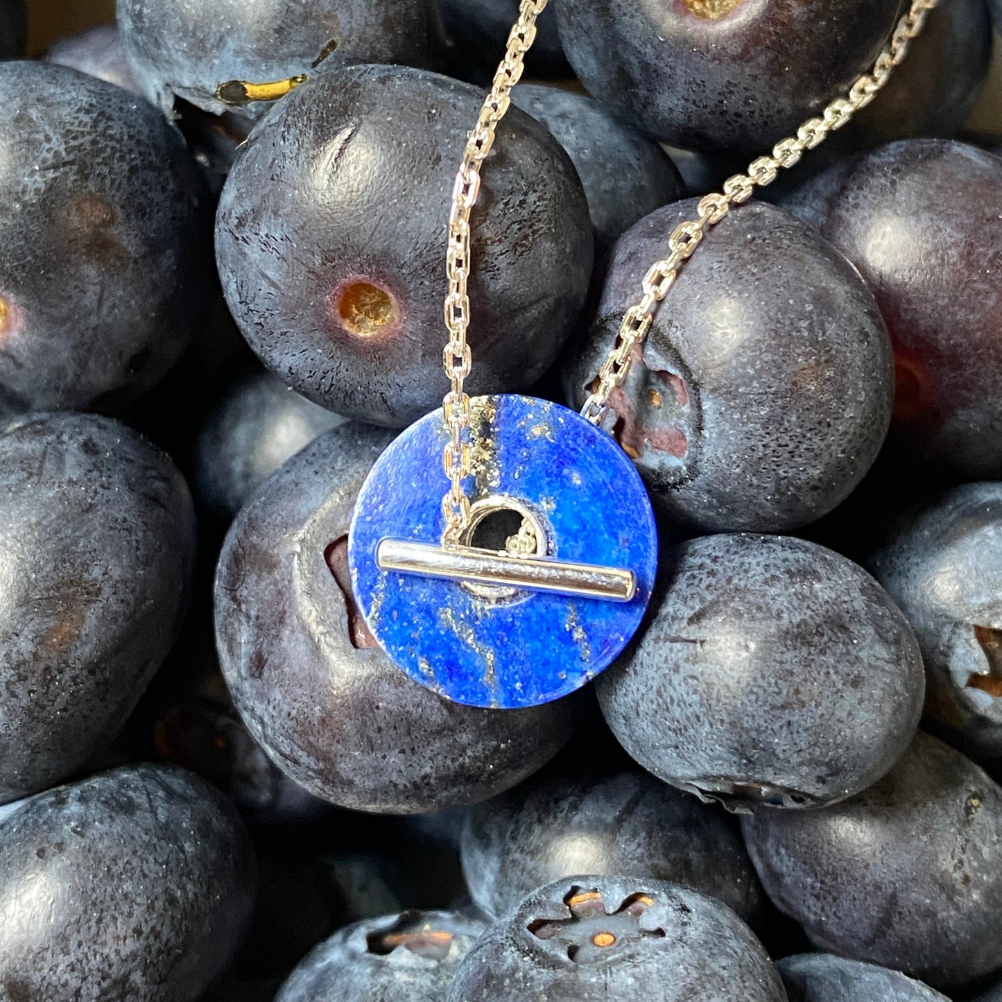 Baie Necklace Blue - Sterling Silver