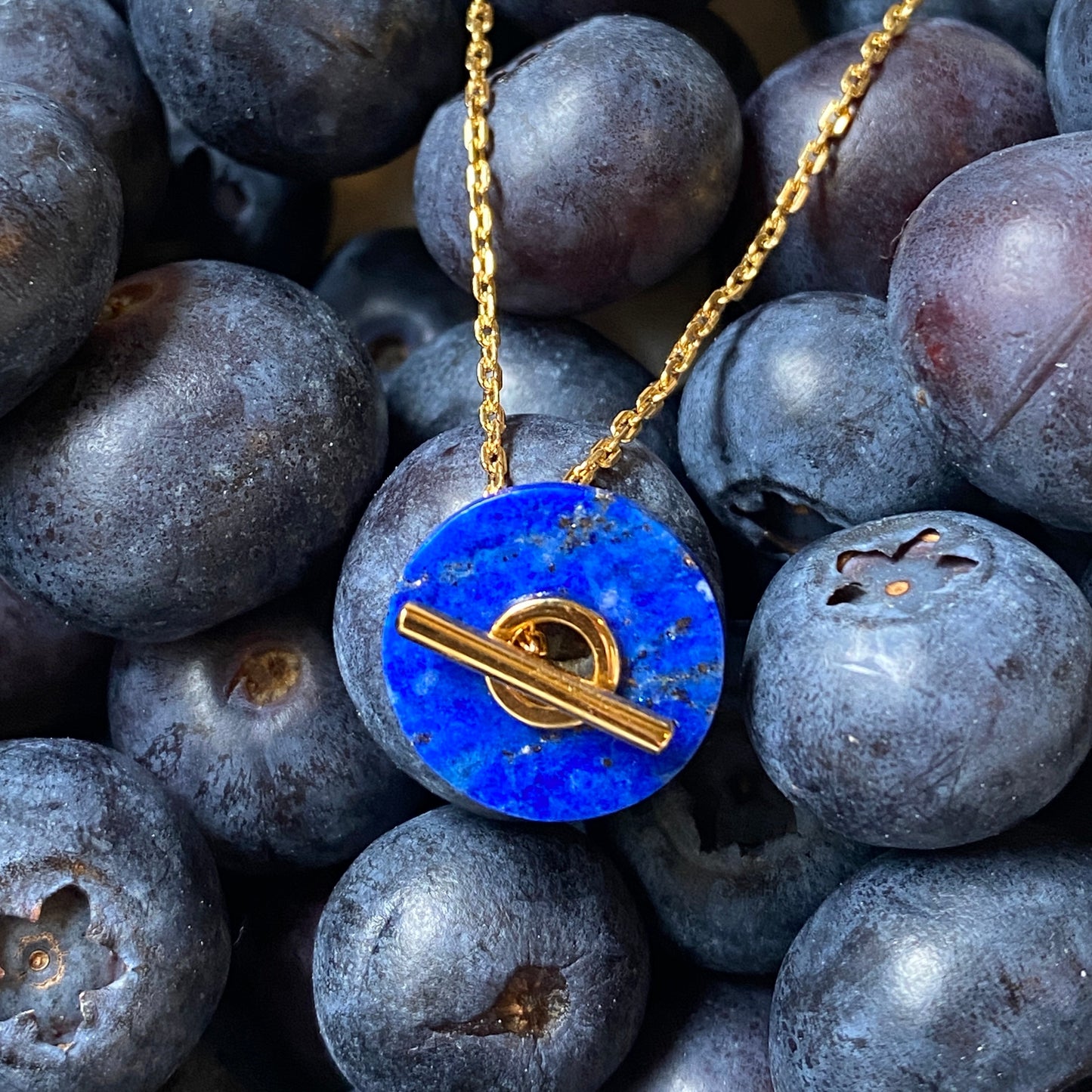 Baie Necklace Blue - Gilded Silver