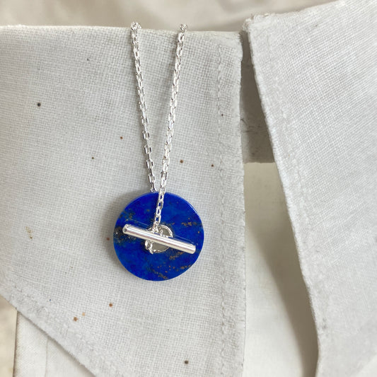 Baie Necklace Blue - Sterling Silver