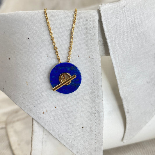 Baie Necklace Blue - Gilded Silver